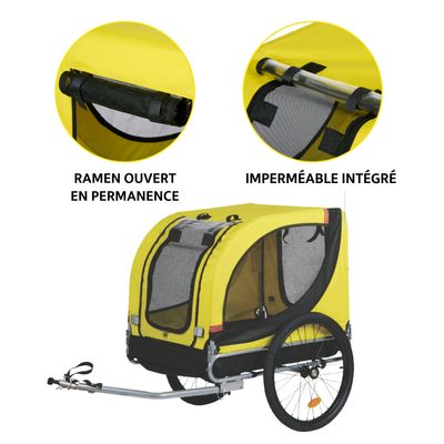 Dunlop Remorque Vélo Chien - Jaune