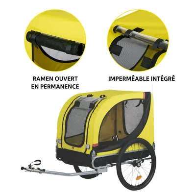 Dunlop Remorque Vélo Chien - Jaune