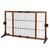 lionto barrière de sécurité pour chien extensible, bois et métal