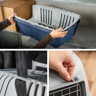 lionto caisse de transport pour chien avec poignée et aération