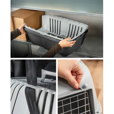 lionto caisse de transport pour chien avec poignée et aération lionto caisse de transport pour chien avec poignée et aération