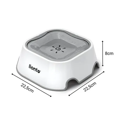 lionto gamelle anti-éclaboussures pour chien, antidérapante et 2-en-1