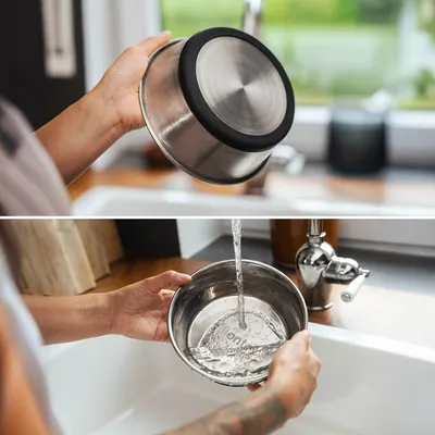 lionto gamelle en inox pour chien, stable, hygiénique et pratique