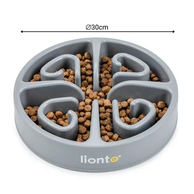 lionto gamelle anti-glouton pour chien, antidérapante et alimentaire