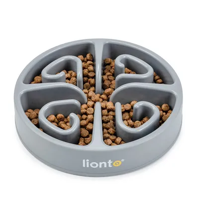 lionto gamelle anti-glouton pour chien, antidérapante et alimentaire