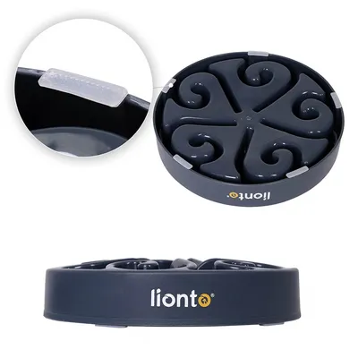 lionto gamelle anti-glouton pour chien, antidérapante et alimentaire