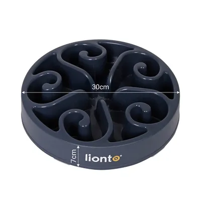 lionto gamelle anti-glouton pour chien, antidérapante et alimentaire