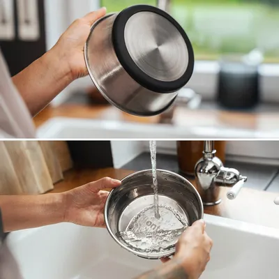 lionto gamelle en inox pour chien, stable, hygiénique et pratique