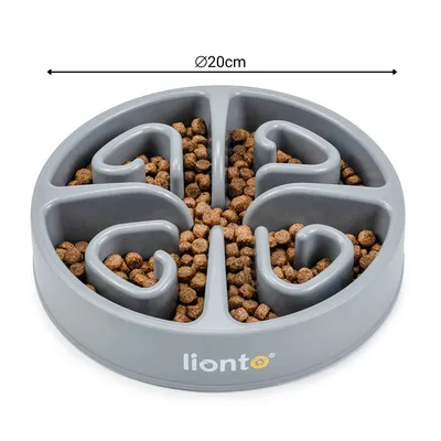 lionto gamelle anti-glouton pour chien, antidérapante et alimentaire