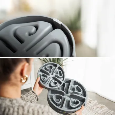 lionto gamelle anti-glouton pour chien, antidérapante et alimentaire