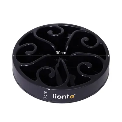 lionto gamelle anti-glouton pour chien, antidérapante et alimentaire
