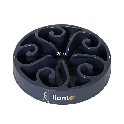lionto gamelle anti-glouton pour chien, antidérapante et alimentaire