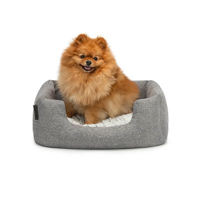lionto panier pour chien avec coussin moelleux et entrée basse