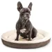 lionto Donut-Hundekissen rund, weich, waschbar und rutschfest