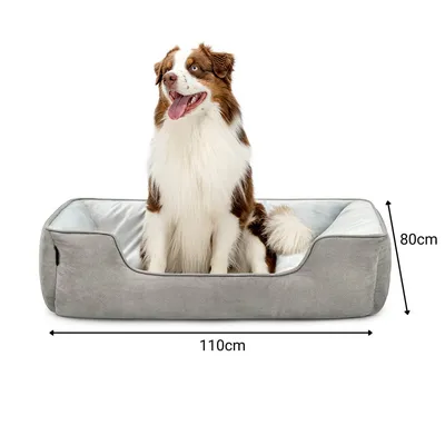 lionto lit pour chien 2-en-1 réversible, doux, lavable et confortable lionto lit pour chien 2-en-1 réversible, doux, lavable et confortable