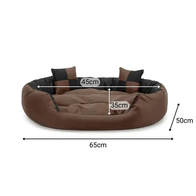 lionto panier pour chien 4-en-1 avec coussin réversible en tissu Oxford lionto panier pour chien 4-en-1 avec coussin réversible en tissu Oxford