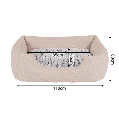 lionto panier pour chien avec coussin moelleux et entrée basse lionto panier pour chien avec coussin moelleux et entrée basse