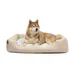 lionto Hundebett mit weichem Kissen und niedrigem Einstieg