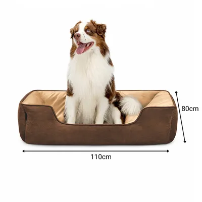 lionto lit pour chien 2-en-1 réversible, doux, lavable et confortable lionto lit pour chien 2-en-1 réversible, doux, lavable et confortable