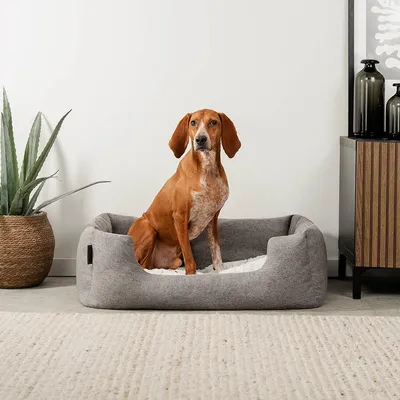 lionto panier pour chien avec coussin moelleux et entrée basse lionto panier pour chien avec coussin moelleux et entrée basse