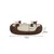 lionto panier pour chien 4-en-1 avec coussin réversible en tissu Oxford lionto panier pour chien 4-en-1 avec coussin réversible en tissu Oxford