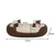 lionto panier pour chien 4-en-1 avec coussin réversible en tissu Oxford lionto panier pour chien 4-en-1 avec coussin réversible en tissu Oxford