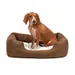 lionto Hundebett mit weichem Kissen und niedrigem Einstieg