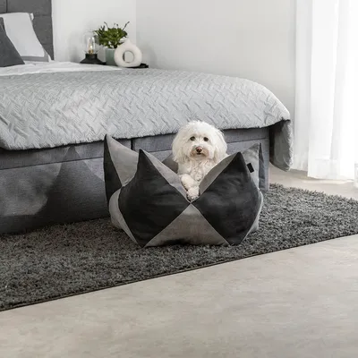 lionto coussin pour chien en suédine, réversible, doux et lavable