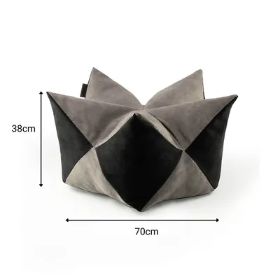 lionto coussin pour chien en suédine, réversible, doux et lavable