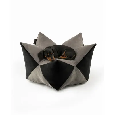 lionto coussin couronne pour chien et chat en suédine douce, lavable lionto coussin couronne pour chien et chat en suédine douce, lavable
