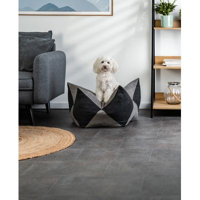 lionto Kronenkissen für Hunde und Katzen aus Velours weich und waschbar