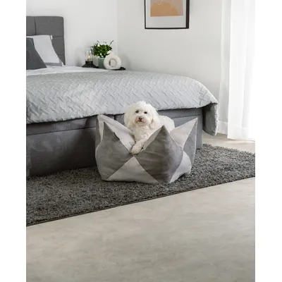 lionto coussin couronne pour chien et chat en suédine douce, lavable lionto coussin couronne pour chien et chat en suédine douce, lavable