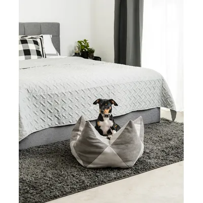 lionto coussin couronne pour chien et chat en suédine douce, lavable lionto coussin couronne pour chien et chat en suédine douce, lavable