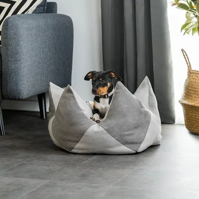 lionto coussin pour chien en suédine, réversible, doux et lavable