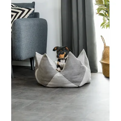 lionto coussin couronne pour chien et chat en suédine douce, lavable lionto coussin couronne pour chien et chat en suédine douce, lavable