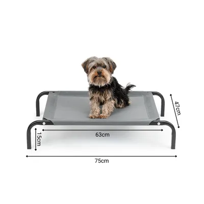 lionto lit pour chien extérieur surélevé en tissu respirant robuste lionto lit pour chien extérieur surélevé en tissu respirant robuste