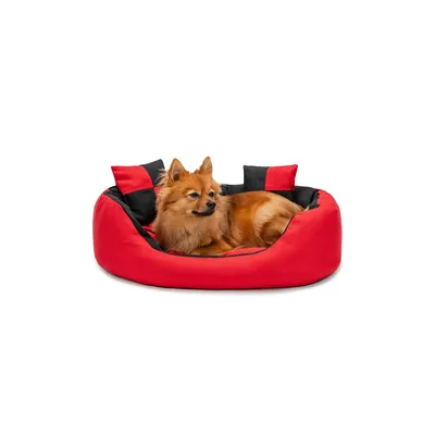 lionto panier pour chien 4-en-1 avec coussin réversible en tissu Oxford lionto panier pour chien 4-en-1 avec coussin réversible en tissu Oxford