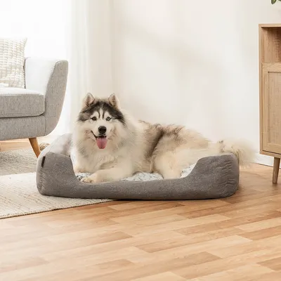 lionto panier pour chien avec coussin moelleux et entrée basse lionto panier pour chien avec coussin moelleux et entrée basse