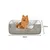 lionto lit pour chien 2-en-1 réversible, doux, lavable et confortable