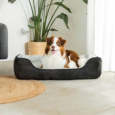 lionto 2-in-1 Hundebett, wendbar, weich und pflegeleicht