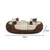 lionto panier pour chien 4-en-1 avec coussin réversible en tissu Oxford lionto panier pour chien 4-en-1 avec coussin réversible en tissu Oxford