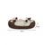 lionto panier pour chien 4-en-1 avec coussin réversible en tissu Oxford