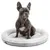 lionto coussin rond pour chien en forme de donut, doux et lavable lionto coussin rond pour chien en forme de donut, doux et lavable