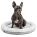 lionto Donut-Hundekissen rund, weich, waschbar und rutschfest