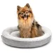 lionto Donut-Hundekissen rund, weich, waschbar und rutschfest