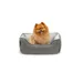 lionto 2-in-1 Hundebett, wendbar, weich und pflegeleicht