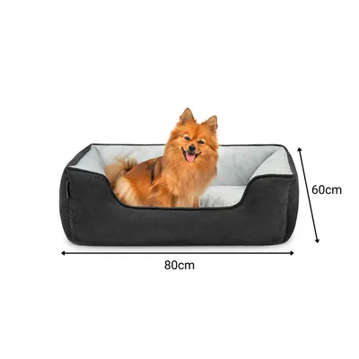 lionto lit pour chien 2-en-1 réversible, doux, lavable et confortable lionto lit pour chien 2-en-1 réversible, doux, lavable et confortable