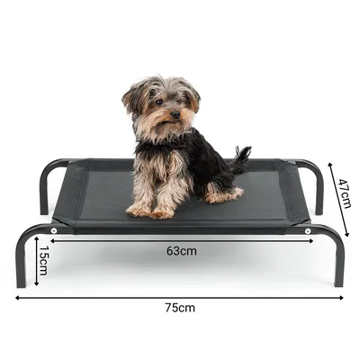 lionto lit pour chien extérieur surélevé en tissu respirant robuste lionto lit pour chien extérieur surélevé en tissu respirant robuste