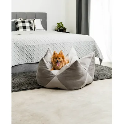 lionto coussin couronne pour chien et chat en suédine douce, lavable lionto coussin couronne pour chien et chat en suédine douce, lavable