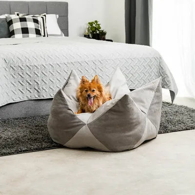 lionto coussin pour chien en suédine, réversible, doux et lavable